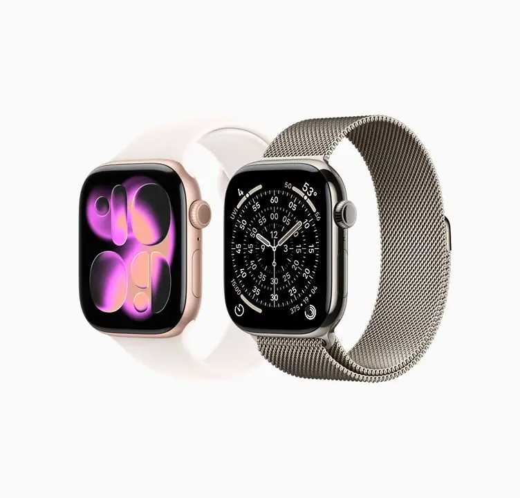 Imagen con dos Apple Watch