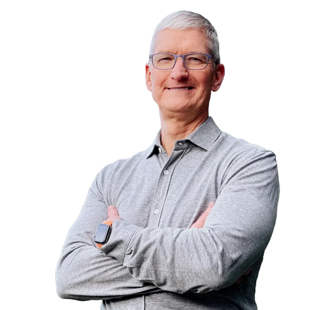 Primer plano de Tim Cook